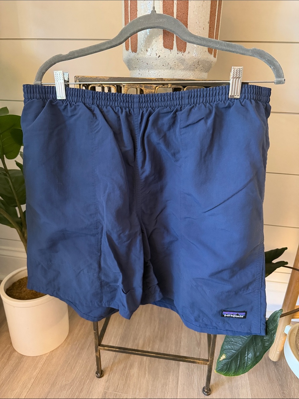 Patagonia Blue Mesh-Lined Swim Shorts